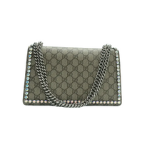 Load image into Gallery viewer, GUCCI Dionysus Canvas Crystal Shoulder Bag Brown
