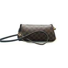 Load image into Gallery viewer, Louis Vuitton Eva Damier Ebene Canvas Shoulder Bag Brown
