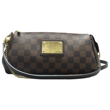 Load image into Gallery viewer, Louis Vuitton Eva Damier Ebene Canvas Satchel Bag Brown
