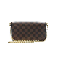 Load image into Gallery viewer, LOUIS VUITTON Felicie Damier Ebene Canvas Shoulder Bag Brown
