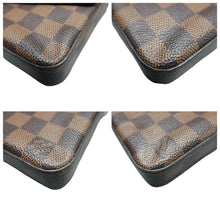 Load image into Gallery viewer, LOUIS VUITTON Felicie Damier Ebene Canvas Shoulder Bag Brown
