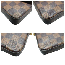 Load image into Gallery viewer, LOUIS VUITTON Felicie Damier Ebene Canvas Shoulder Bag Brown
