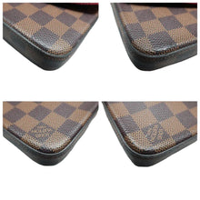 Load image into Gallery viewer, LOUIS VUITTON Felicie Dameir Ebene Shoulder Bag Brown
