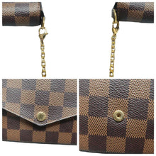 Load image into Gallery viewer, LOUIS VUITTON Felicie Damier Ebene Canvas Shoulder Bag Brown
