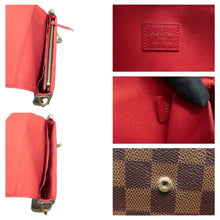 Load image into Gallery viewer, LOUIS VUITTON Felicie Damier Ebene Canvas Shoulder Bag Brown
