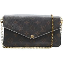 Load image into Gallery viewer, LOUIS VUITTON Felicie Monogram Canvas Shoulder Bag Brown
