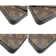 Load image into Gallery viewer, Louis Vuitton Pochette Felicie Dog Monogram Chain Crossbody Bag Brown
