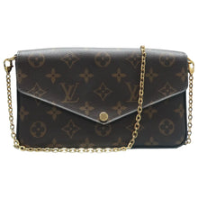 Load image into Gallery viewer, LOUIS VUITTON Felicie Monogram Canvas  Crossbody Bag Brown
