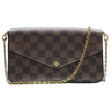 Load image into Gallery viewer, Louis Vuitton Felicie Dameir Ebene Shoulder Bag Brown
