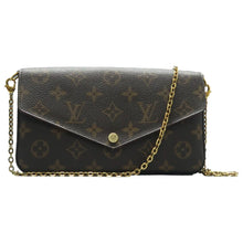 Load image into Gallery viewer, Louis Vuitton Felicie Monogram Canvas Shoulder Bag Brown
