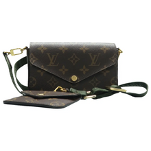 Load image into Gallery viewer, Louis Vuitton Felicie Strap &amp; Go W/P  Monogram Canvas Shoulder Bag Brown
