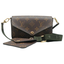 Load image into Gallery viewer, Louis Vuitton Felicie Strap &amp; Go Kaki Monogram Shoulder Bag Brown
