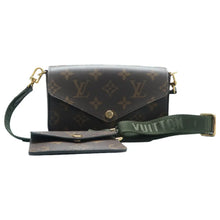 Load image into Gallery viewer, Louis Vuitton Felicie Strap &amp; Go Monogram Canvas Shoulder Bag Brown
