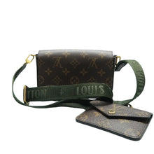 Load image into Gallery viewer, Louis Vuitton Felicie Strap &amp; Go Monogram Canvas Shoulder Bag Brown
