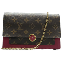 Load image into Gallery viewer, Louis Vuitton Flore chain Monogram Canvas Shoulder Bag Brown
