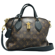 Load image into Gallery viewer, Louis Vuitton Flower Tote Monogram Canvas Satchel Bag Brown
