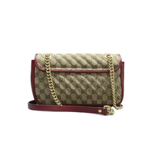 Load image into Gallery viewer, Gucci GG Marmont Leather Shoulder Bag Brown

