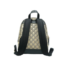 Load image into Gallery viewer, GUCCI GG Supreme Bee Canvas Backpack Bag Brown
