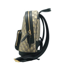 Load image into Gallery viewer, GUCCI GG Supreme Bee Monogram coated canvas Backpack Black
