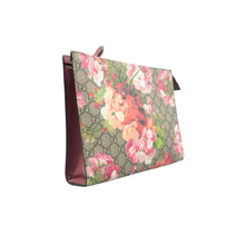 Load image into Gallery viewer, Gucci Blooms Large Cosmetic Case GG Supreme Monogram Clutch Pink
