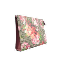 Load image into Gallery viewer, Gucci Blooms Large Cosmetic Case GG Supreme Monogram Clutch Pink
