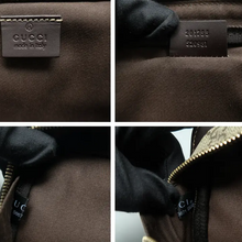 Load image into Gallery viewer, GUCCI GG Supreme Canvas Clutch Bag Brown
