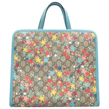 Load image into Gallery viewer, Gucci Star Print Childrens GG Supreme Monogram Tote Blue Multicolor
