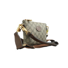 Load image into Gallery viewer, Gucci Retro Interlocking GG Supreme Monogram Azalea Calfskin Messenger Bag Beige
