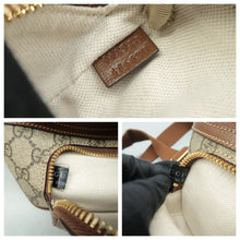 Load image into Gallery viewer, Gucci  Retro Interlocking G GG Supreme Monogram Textured Calfskin Belt Bag Beige Ebony Brown Sugar
