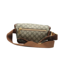 Load image into Gallery viewer, Gucci  Retro Interlocking G GG Supreme Monogram Textured Calfskin Belt Bag Beige Ebony Brown Sugar
