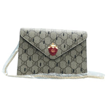 Load image into Gallery viewer, Gucci Dollar Strawberry Seed Textured GG Supreme Monogram  Calfskin Shoulder Bag Brown
