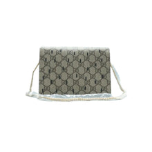 Load image into Gallery viewer, Gucci Dollar Strawberry Seed Textured GG Supreme Monogram  Calfskin Shoulder Bag Brown
