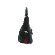 Load image into Gallery viewer, Gucci Horsebit Leather Tote Bag Black
