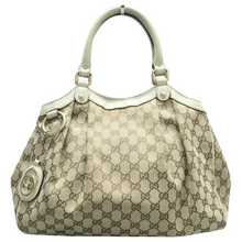 Load image into Gallery viewer, GUCCI Fabric Tote Bag Brown
