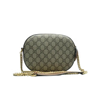 Load image into Gallery viewer, Gucci  GG Supreme Monogram Floral Embroidered Mini Chain Shoulder Bag Beige
