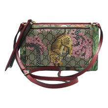 Load image into Gallery viewer, GUCCI W/P Tian and Bengal Canvas Shoulder Bag Brown
