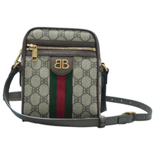 Load image into Gallery viewer, Gucci  X BALENCIAGA  Web Mini Ophidia Supreme Monogram Messenger Beige Ebony
