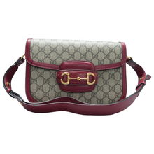 Load image into Gallery viewer, GUCCI Horsebit 1955 Canvas Shoulder Bag Brown
