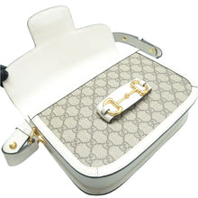 Load image into Gallery viewer, Gucci Horsebit 1955 GG Supreme Monogram  Shoulder Bag Beige Mystic White
