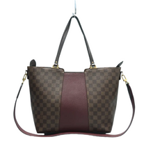 Load image into Gallery viewer, Louis Vuitton Jersey Damier Ebene Canvas Satchel Bag Brown
