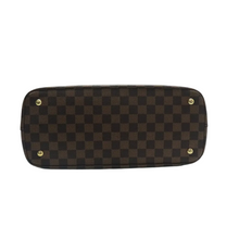 Load image into Gallery viewer, Louis Vuitton Kensington Damier Ebene Canvas Satchel Bag Brown
