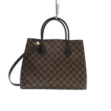Load image into Gallery viewer, Louis Vuitton Kensington Damier Ebene Canvas Satchel Bag Brown
