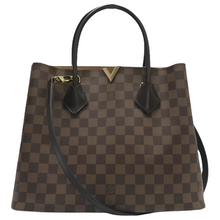 Load image into Gallery viewer, Louis Vuitton Kensington Damier Ebene Canvas Satchel Bag Brown
