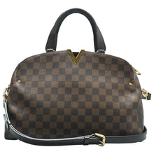 Load image into Gallery viewer, Louis Vuitton Kensington Damier Ebene Canvas Satchel Bag Brown
