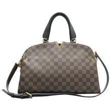 Load image into Gallery viewer, Louis Vuitton Kensington Damier Ebene Satchel Bag Brown
