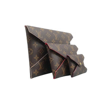 Load image into Gallery viewer, Louis Vuitton Kirigami Monogram W/P Canvas Clutch Bag Brown
