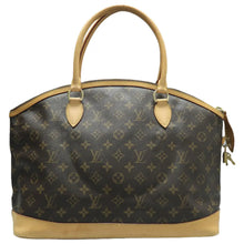 Load image into Gallery viewer, Louis Vuitton Lockit Monogram Canvas Tote Bag Brown
