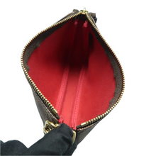 Load image into Gallery viewer, Louis Vuitton Damier Ebene Canvas Clutch Bag Brown
