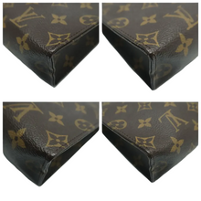 Load image into Gallery viewer, Louis Vuitton Poche toilette Monogram Canvas Clutch Bag Brown
