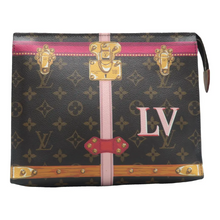 Load image into Gallery viewer, Louis Vuitton Summer Trunks Monogram Canvas Toiletry Pouch Brown
